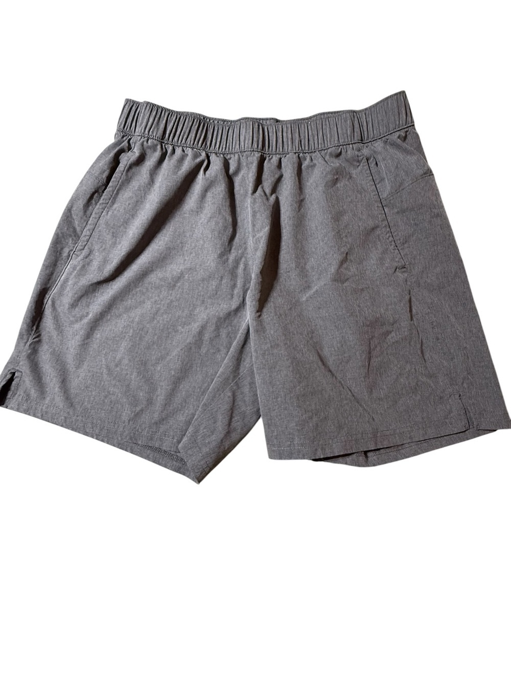 Old Navy Active Large Gray Shorts Liner Polyester Spandex Pockets